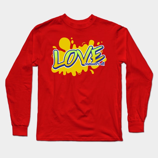 Love Conquers All Long Sleeve T-Shirt by Vitalware